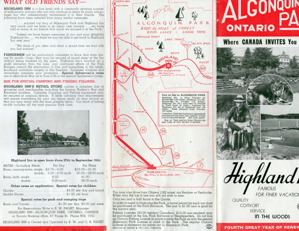 Algonquin Park Map