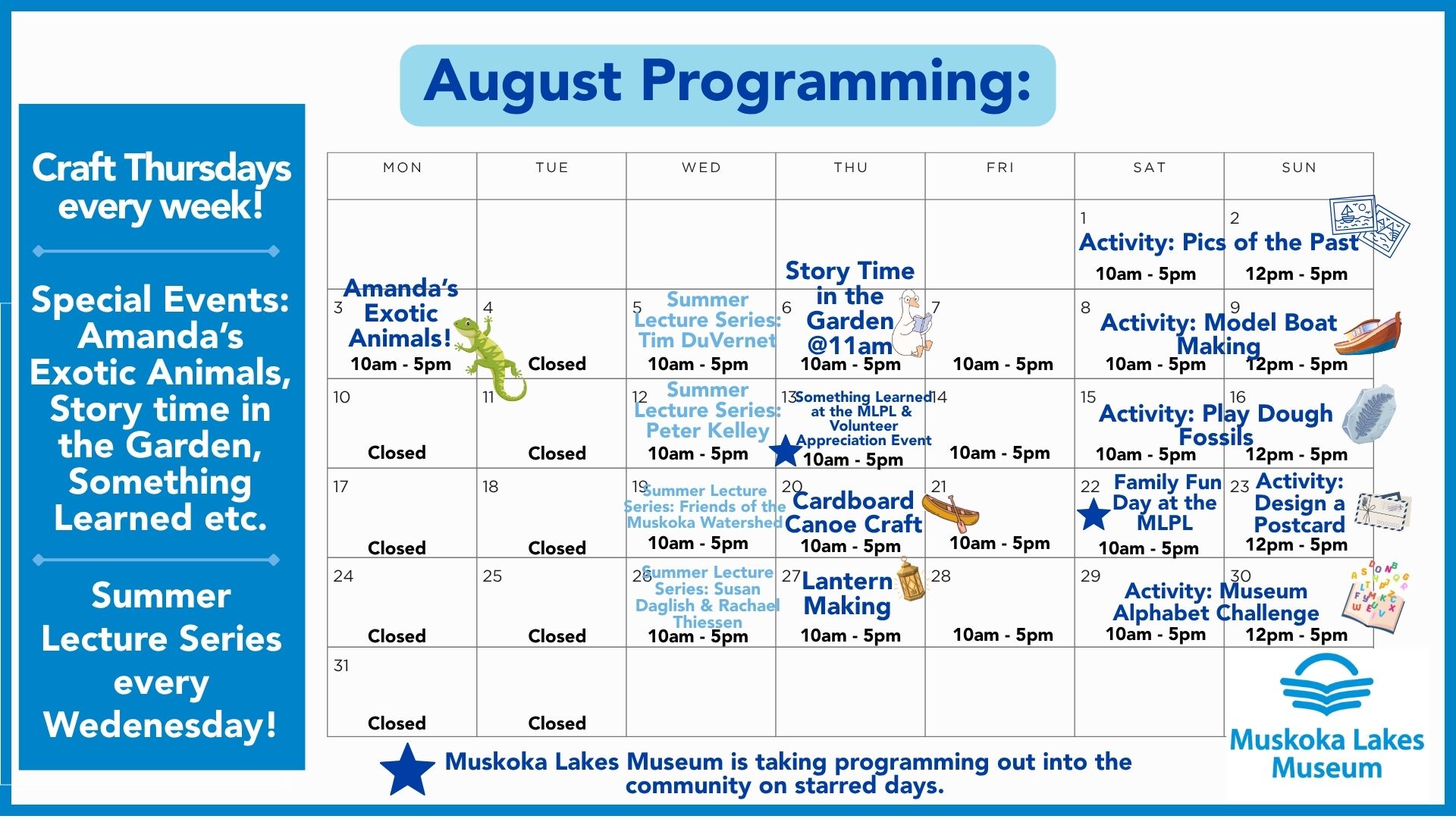 Children's Programming Calendar 2026